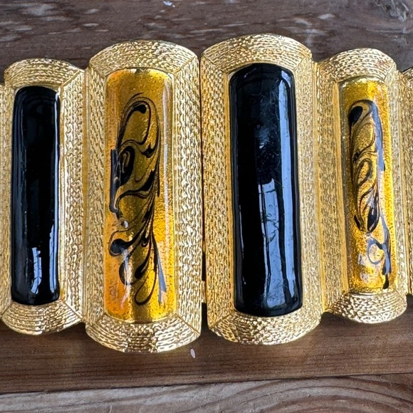 Vintage belt leopard belt cheetah belt Gay Boyer adjustable jeweled belt main image 14